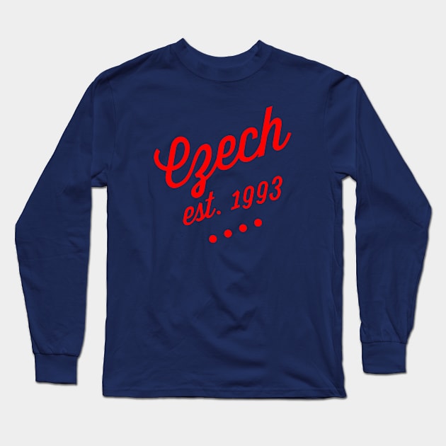 Czech Long Sleeve T-Shirt by MessageOnApparel